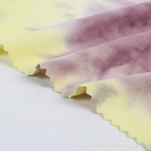 Enhetlig tryck anpassad tjock textur polyester stretch tyg